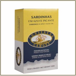 Cam�es Pikante Sardiner i Olivenolie - 120 gram.